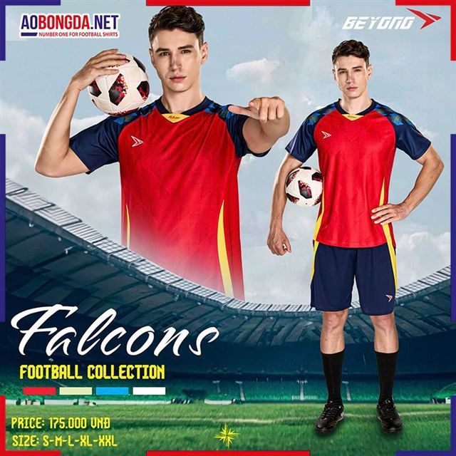 Áo bóng đá không logo Beyono Falcons Đỏ