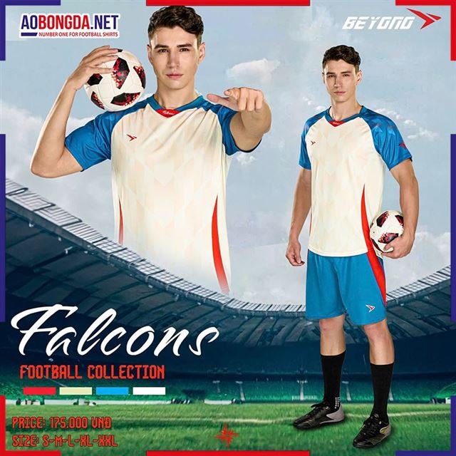 Áo bóng đá không logo Beyono Falcons Kem