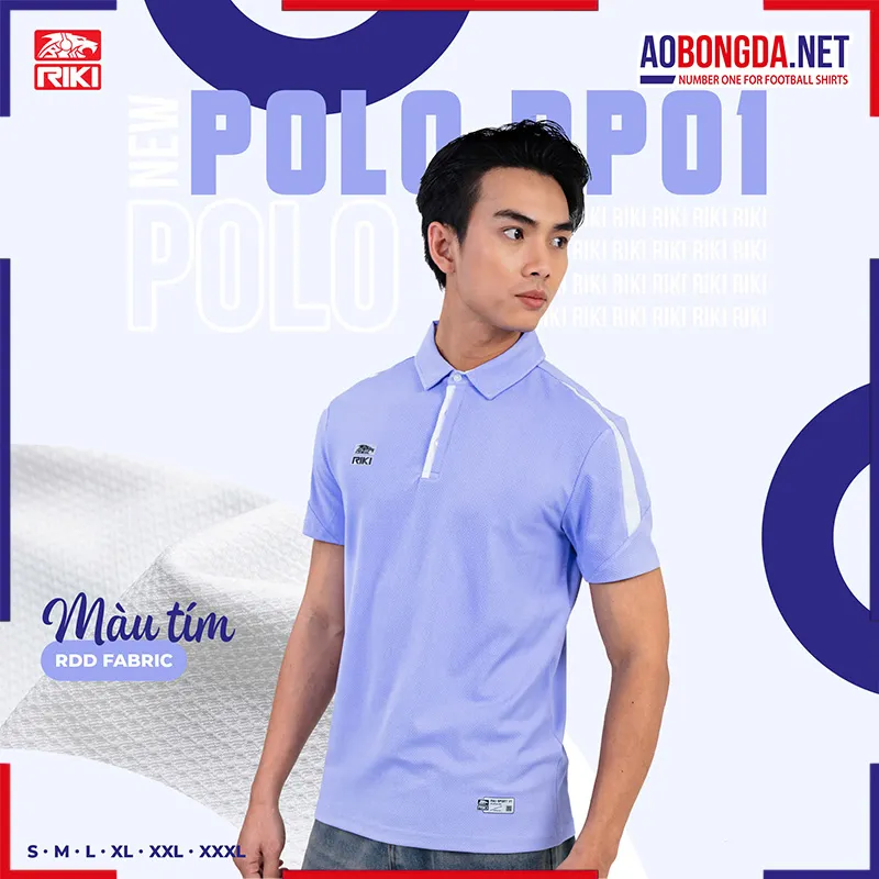 Áo Polo Riki AP01 Nam Tím