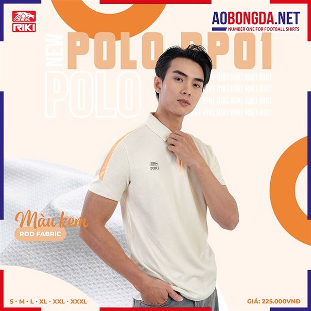  Áo Polo Riki AP01 Nam Kem
