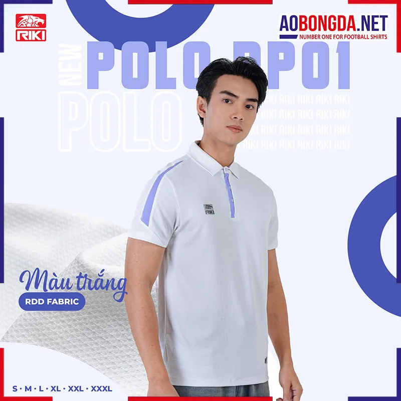 Áo Polo Riki AP01 Nam Trắng