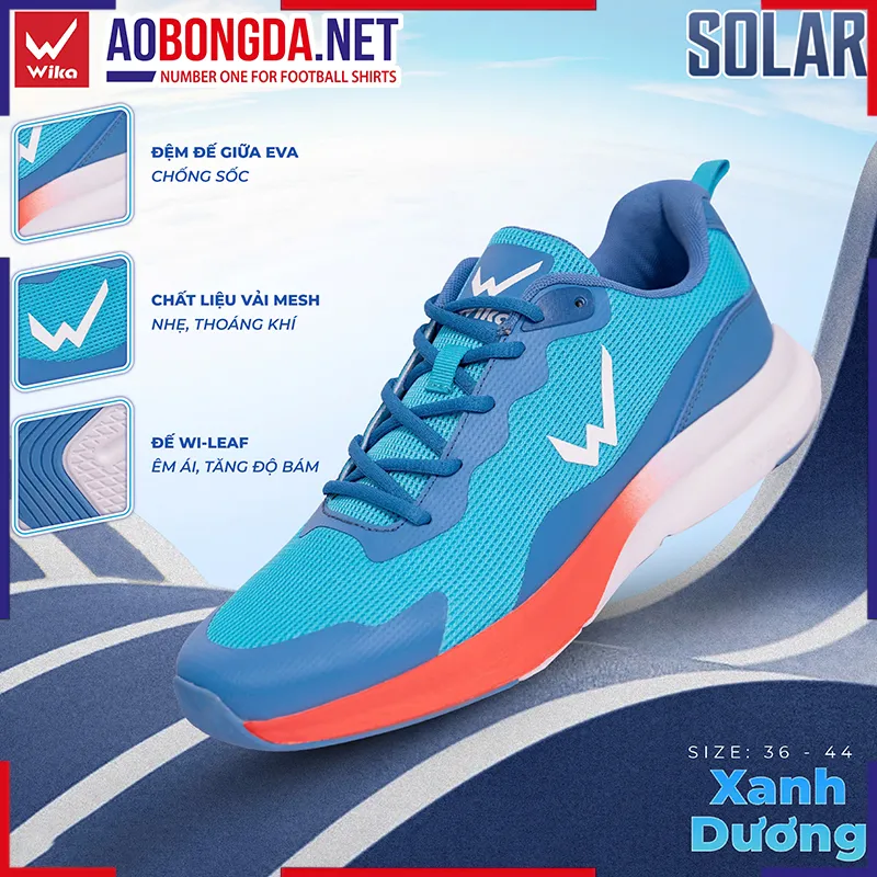 Giày Thể Thao Đa Năng Wika Solar Xanh Dương