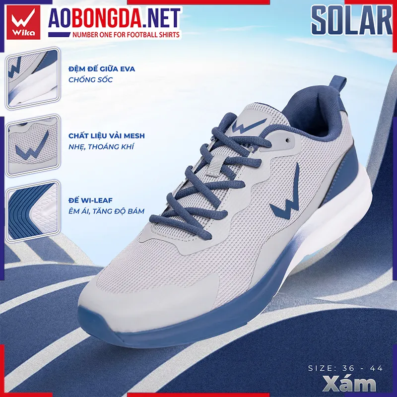 Giày Thể Thao Đa Năng Wika Solar Xám
