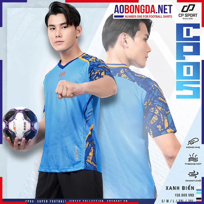 Áo Bóng Đá Không Logo CP CP05 Biển