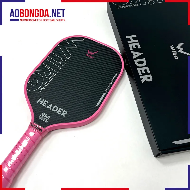 Vợt Pickleball Wika Header Đen Hồng