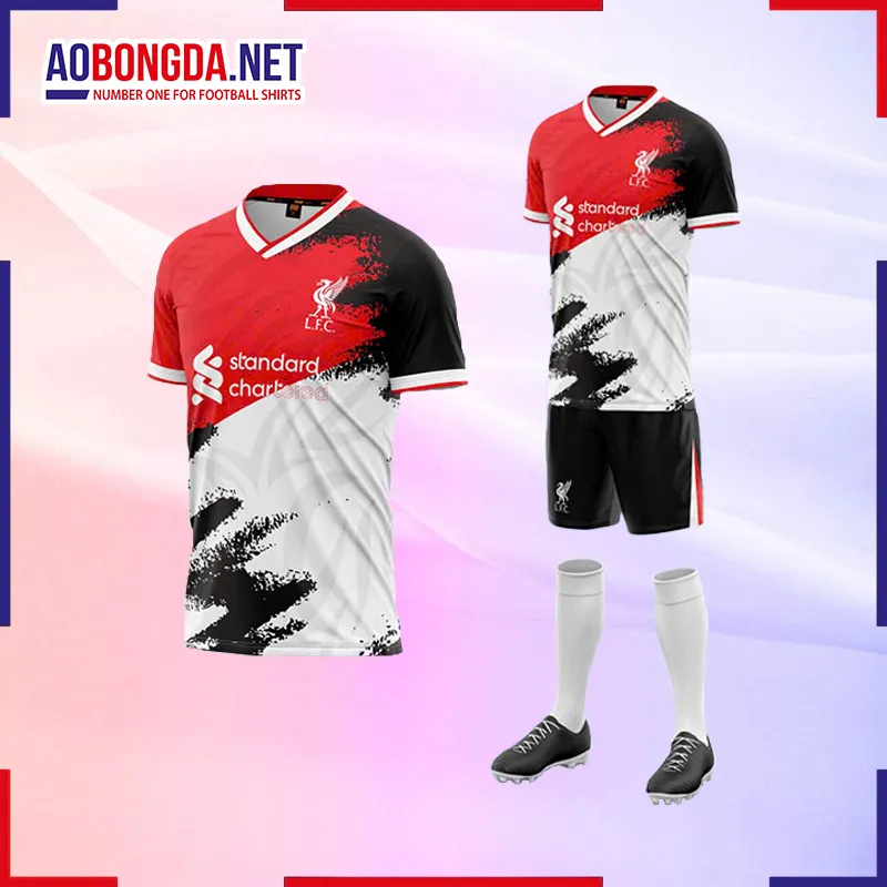 Áo Bóng Đá Câu Lạc Bộ Liverpool Đỏ Trắng 2024-2025