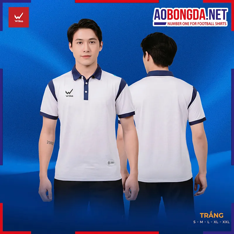 Áo Polo Wika Eras Trắng