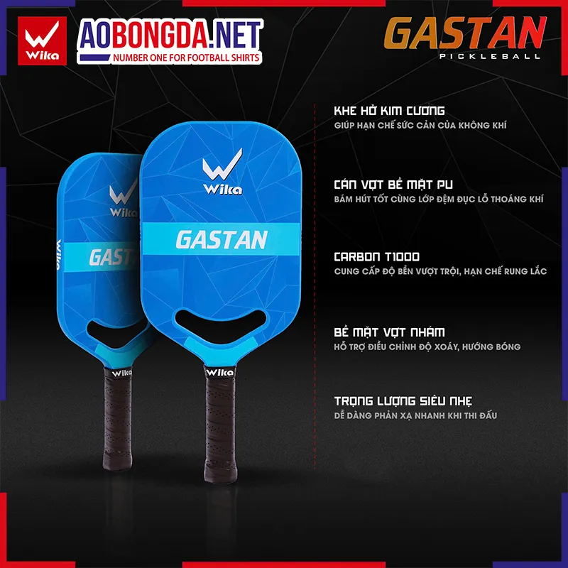 Vợt Wika Pickeball Wika Gastan Xanh