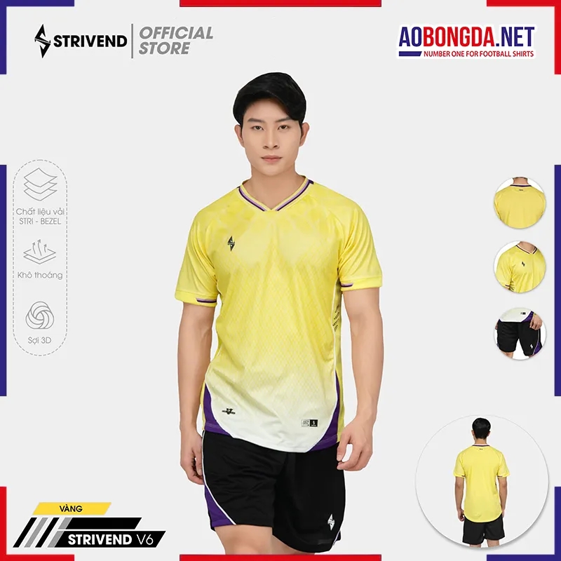 Áo Không Logo Bulbal Strivend V6 Vàng