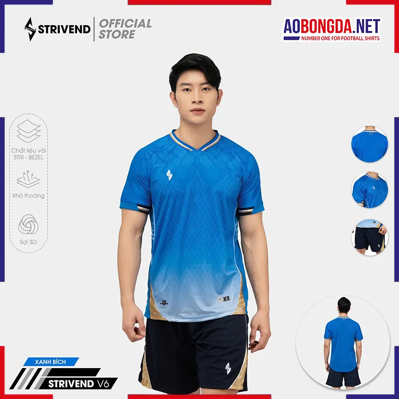 Áo Không Logo Bulbal Strivend V6 Xanh Bích