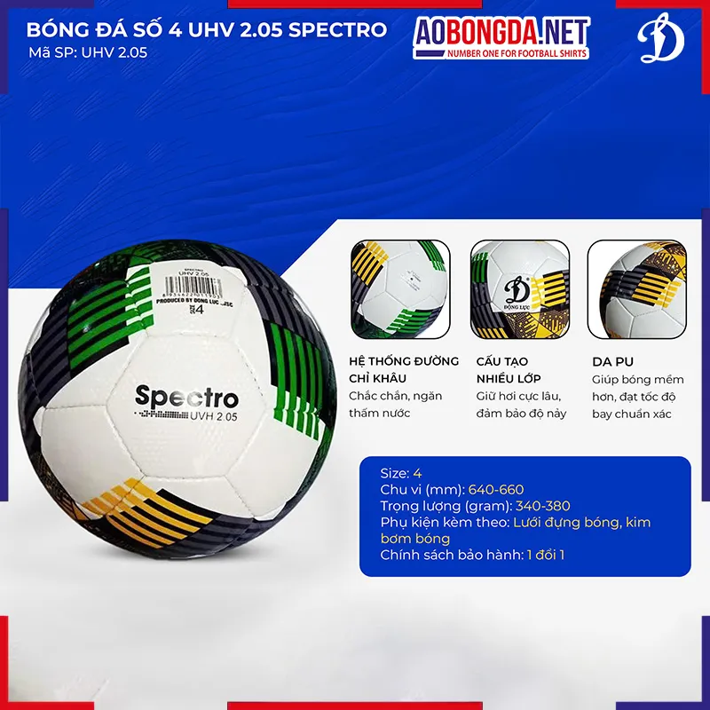 Quả Bóng Động Lực 2.05 Size 4 UHV Spectro