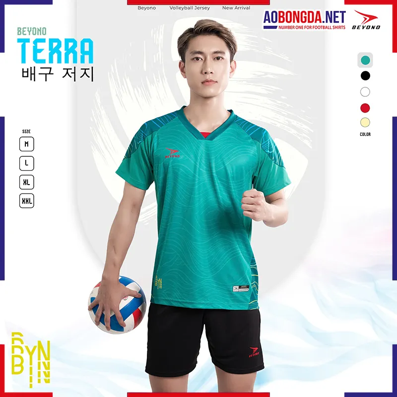 Bộ Bóng Chuyền Beyono Terra Nam Xanh Ngọc