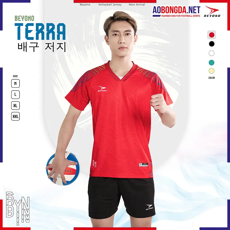 Bộ Bóng Chuyền Beyono Terra Nam Đỏ