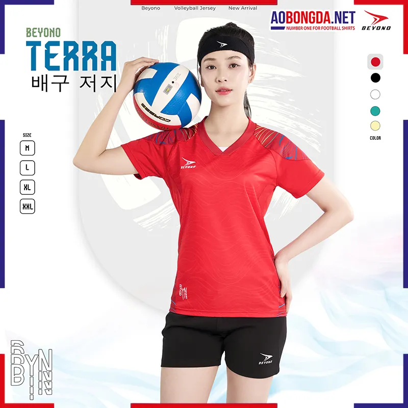 [SALE] Bộ Bóng Chuyền Beyono Terra Nữ Đỏ