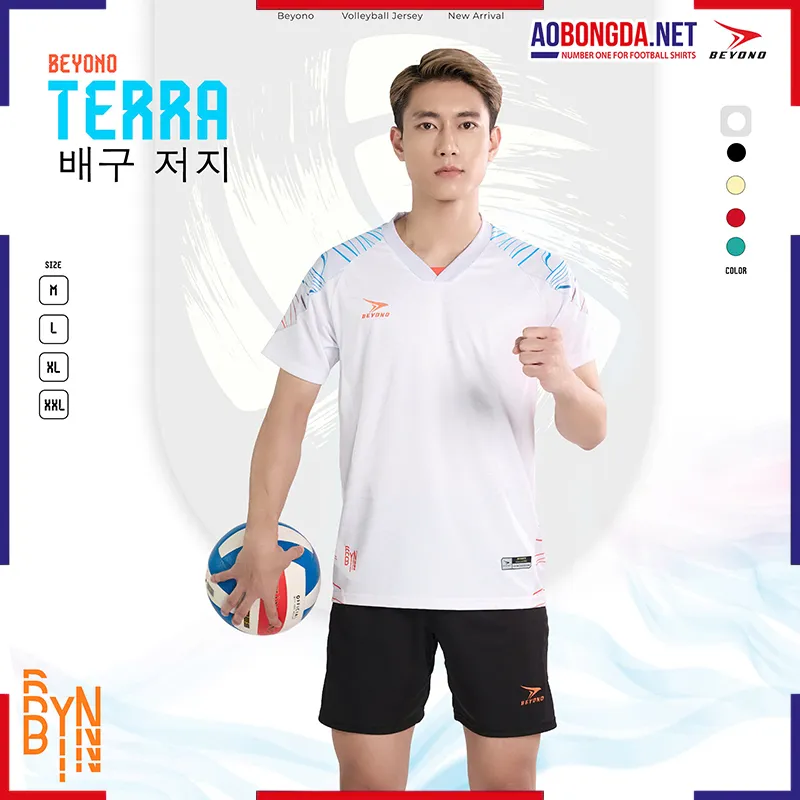 [SALE] Bộ Bóng Chuyền Beyono Terra Nam Trắng