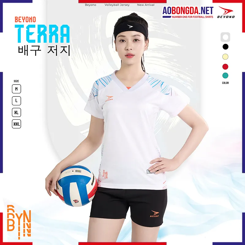[SALE] Bộ Bóng Chuyền Beyono Terra Nữ Trắng