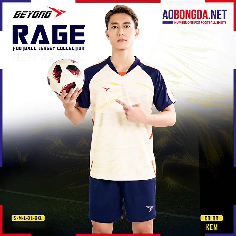 Áo bóng đá không logo Beyono Rage Kem