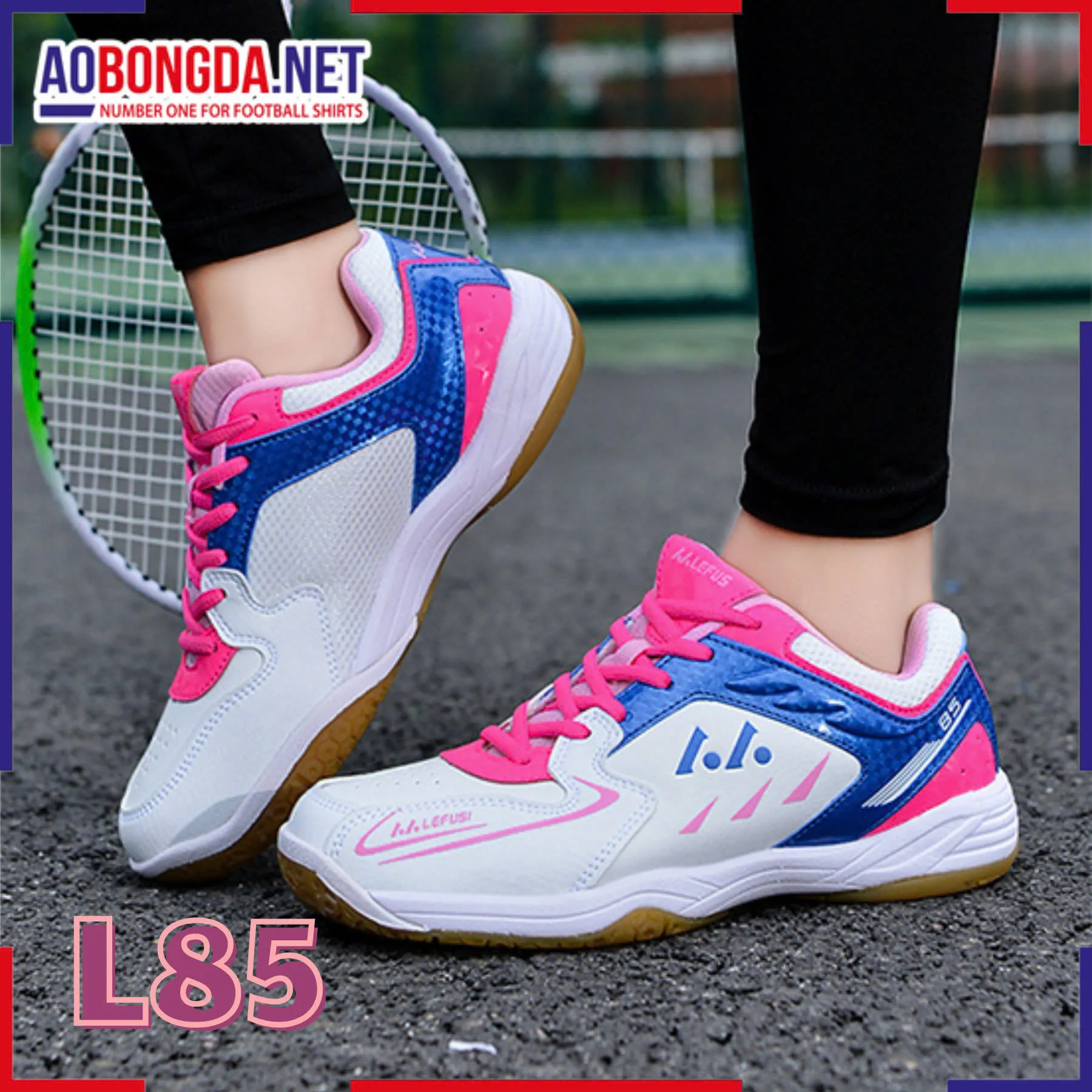 Giày Thể Thao Lefus L85 White Pink