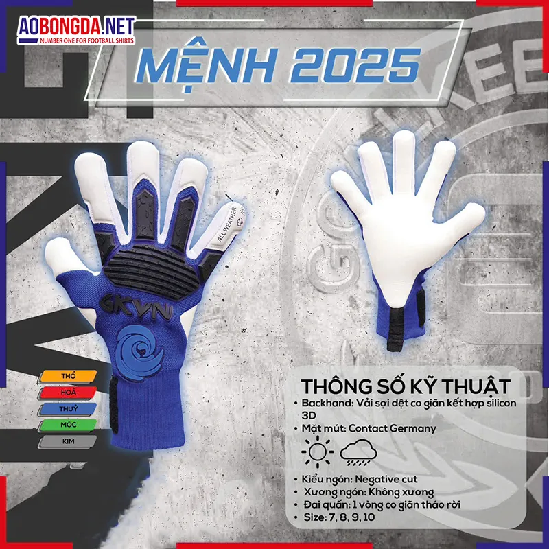 Găng Tay thủ Môn GKVN Mệnh Thủy