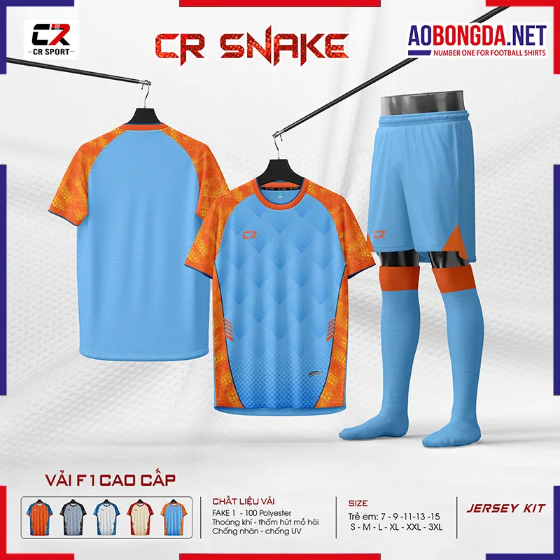 Áo Bóng Đá Không Logo CR Snake Biển