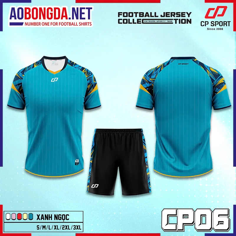 Áo Bóng Đá Không Logo CP CP06 Ngọc