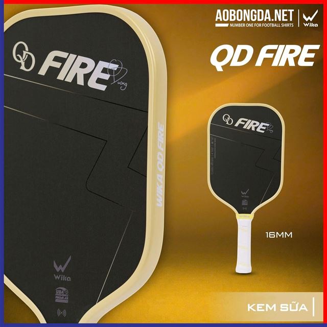 Vợt Pickleball Wika QD Fire Kem Sữa
