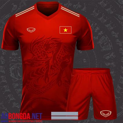 Áo Bóng Đá Việt Nam đỏ Fantasy 2018